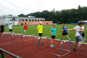 Trening wtorkowy na płotkach 23.08.2016r.